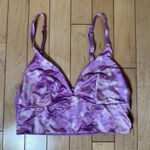 AUDEN Silky Lilac Heart Bralette Crop Top Corset Size Small Mesh back Purple Photo 1