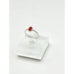 Carnelian Sterling Silver Dainty Ring Size 8.75 Photo 2