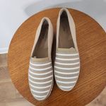 Clarks Serena Paige Suede Slip On Comfort Espadrilles in Tan and White Size 7 N Photo 4