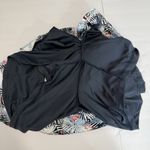 CJ Banks Flamingo Palm Leaves Tropical Skort Pockets Size 22W Resort Vacation Blue Photo 9