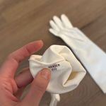 Vintage hansen stretch white mid length gloves Photo 3