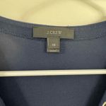 J.Crew  Dark Blue Top with White Embroidery Photo 1