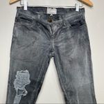 Current/Elliot The Skinny Bleach Out Destroy Jean Capri Ankle Cropped Size 25 Photo 2