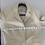 Karen Millen 90s Vintage Tan Beige Blazer Old Money Jacket Size 8 Small Photo 3