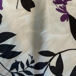 Purple white and black babydoll floral slip dress with lace trim Size M Photo 1