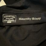 Levi's Signature  Maternity Jeans Medium  Black Denim  Skinny Stretch Photo 4