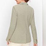 Talbots ๐ Green & white Striped Blazer Photo 2