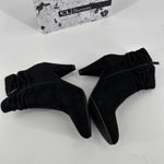 Chinese Laundry NIB CL by‎  Nanda Womens Suede Heeled Slouchy Ankle Boots Black 6 Photo 2