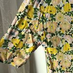 Mango New  MNG Ruched detail floral print mini dress, size small, size 4 Photo 7