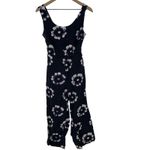 Busayo Collective Black Floral Cutout Tie Back Jumpsuit Size 2 Photo 1