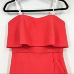 XScape Women's Denisse Scuba Crepe Bustier Ruffle Skirt Dress Coral Size 4 NEW Photo 3