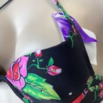 Recco Brazilian Underwire Floral Bedazzled Bikini Top NWT Photo 1