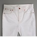 Madewell The Perfect Vintage Jean SZ 29 High Rise VTG Canvas White Tapered Leg Photo 3