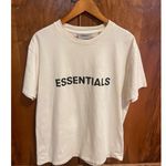 Fear of god Essentials  Oversize T-Shirt Buttercream Color w Black Size XS Tee Photo 1