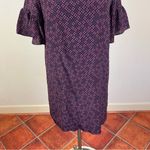 Madewell Painted Clover Silk Bell Sleeve Dress Photo 4