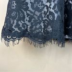 Banana Republic Black Eyelash Lace Scalloped Hem Dress 6 Whimsigoth Fairy Grunge Photo 9