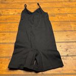 Colsie Black Ribbed Ruched Cutout Bodysuit Shapewear XS Photo 3