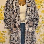 Shake print 3/4 sleeve blazer size L Size L Photo 0