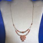 Ladies’ Dual Layer Necklace w/Genuine Stone Photo 1