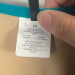 J.Crew Havana Blue Ruched femme one-piece swimsuit size 14 Photo 9