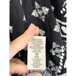 Free People Cropped Top Washed Black Dazed Print Size Small Jersey Long Sleeve Photo 9