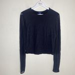 The Limited  Y2k Black Long Sleeve Mesh Fitted Top Size Medium Photo 1