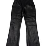 Gap Vintage Y2K  Vegan Leather Trousers Black Pants Bootcut Womens Medium 2000s Photo 0