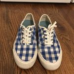Seavees  x J. Crew blue gingham check sneakers Size 6 Photo 1