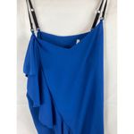RACHEL Rachel Roy Ruffle Side Tank Blue Size Medium Photo 1