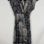 Cristinalove Black and White Patterned Dress Photo 0