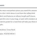 Sanctuary So Volume T shirt dress striped cream white puffed sleeve dress S   Gorgeous, NWOT,  everyday dress crew neck   13” pit to pit  34” long Photo 3