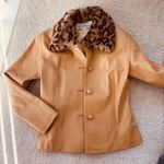 vintage Dero by Rocco D'Amelio Button Leather Jacket with Mink fur collar Photo 0