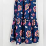 Marine layer 🆕 NWOT  Corinne Doublecloth Midi Skirt Batik Floral Tiered Size XS Photo 10
