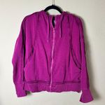 Free People MOVEMENT Magenta Hooded Zip Up Hoodie Sweatshirt Size Small Photo 1