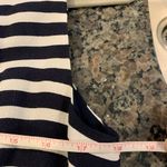 Talbots Cinch Waist Wide Leg Jumpsuit Size 8 Nautical Vibe Navy Blue Stripe Photo 5