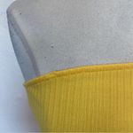 Forever 21 Solid Yellow Cropped Stripe Textured Tube Top Photo 6