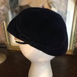 Winkelmans VINTAGE 1960'S BLUE VELOUR BERET STYLE HAT WITH RHINESTONE EMBELLISHMENT Photo 6