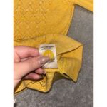 Anthropologie Sparrow Pointelle Perk Yellow Button Down Sweater Cardi Size M Photo 9