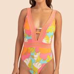 Trina Turk NWT Playa De Flor Plunge Maillot | Size: 12 Photo 0