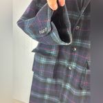 INC  L Full Length Plaid Wool Blend Winter Coat Photo 3