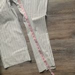 CAbi  Tick Tock Cropped Cream & Navy Blue Striped Trouser Pants 6 Photo 7