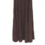 Boston Proper  Womens High Neck‎ Tiered Open Back Maxi Dress Brown Size 8 NWT Photo 4