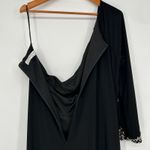 IEENA for MAC DUGGAL Formal Evening Gown Womens 16 One Sleeve Long Dress Holiday Black Photo 7