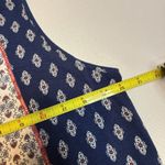 Ellen Tracy Dress Floral Boho Hippie Sleeveless Midi Shift Sz L Trendy Navy # Photo 7