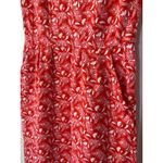 Boden bodycon cotton pencil Jersey Dress Orange Sunset Jungle Bloom Size 2R Photo 9