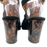 Vionic  Perk Lacey Suede Slingback Heels 10 Black/Tortoise‎ Photo 2