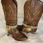 Handmade Removable Women’s Boot Bands/Cuffs Tan Photo 5