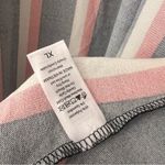 LuLaRoe  long BLck/red/WHITE cardigan open front w/pockets duster sweater XL #187 Photo 4