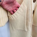 Vintage 70s Maurada Cardigan Bishop Sleeve Old Money Grannycore Large Wool Blend Yellow Photo 1