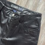 Gap black genuine leather pants size 4 Photo 4